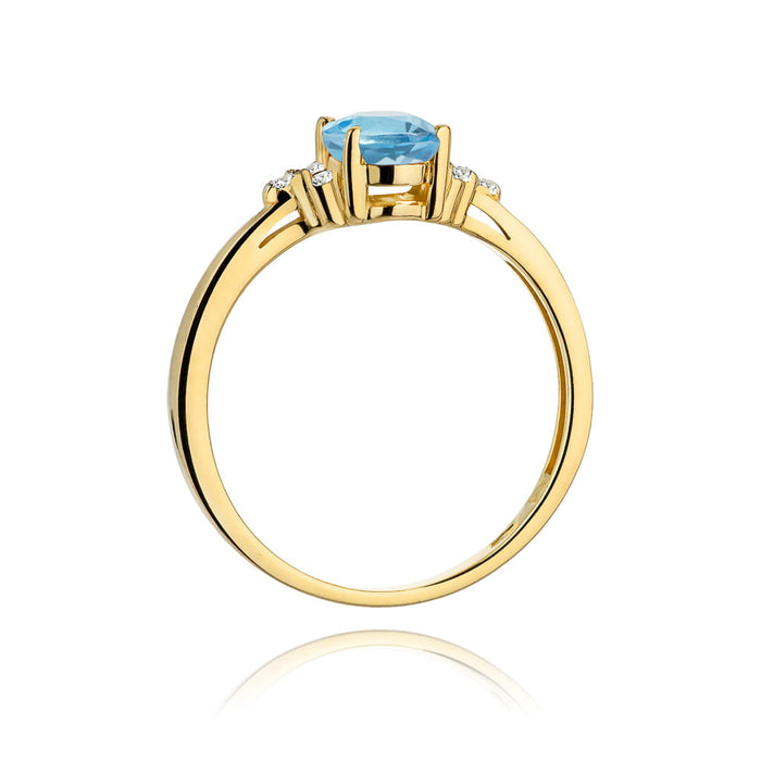Inel Aur 14K W308 Topaz 0.90ct