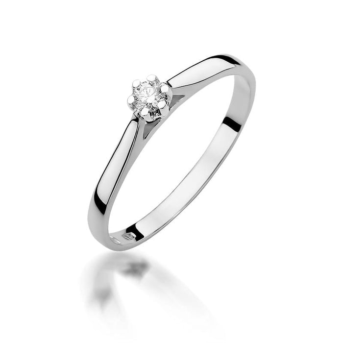 Inel Aur 14K W311 Diamant 0.10ct