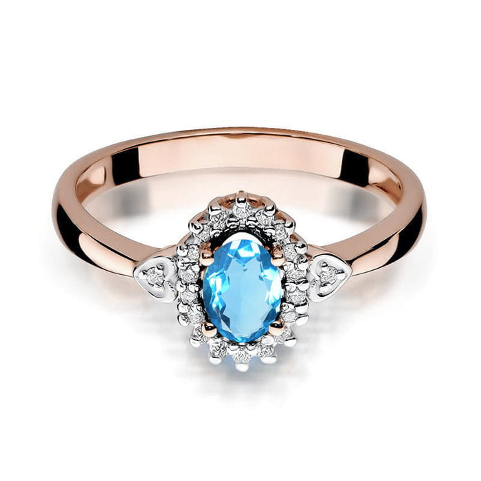Inel Aur 14K W312 Topaz 0.50ct