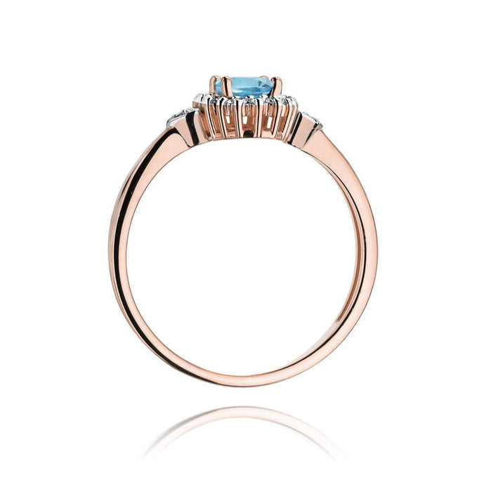 Inel Aur 14K W312 Topaz 0.50ct