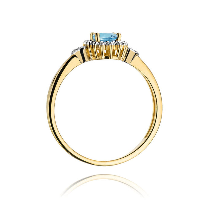 Inel Aur 14K W312 Topaz 0.50ct