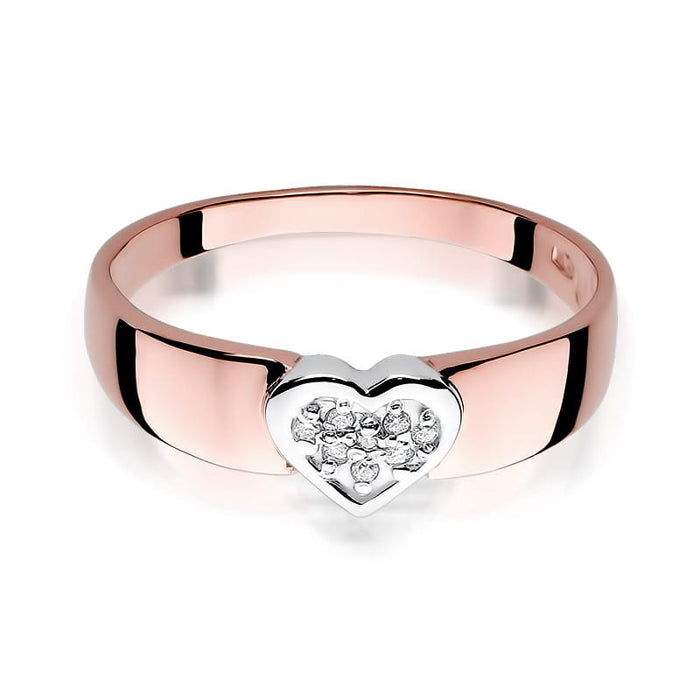 Inel Aur 14K cu Diamante Naturale 0.04 ct