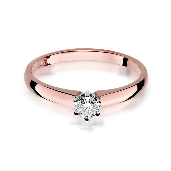 Inel Aur 14K cu Diamant Natural 0.20 ct