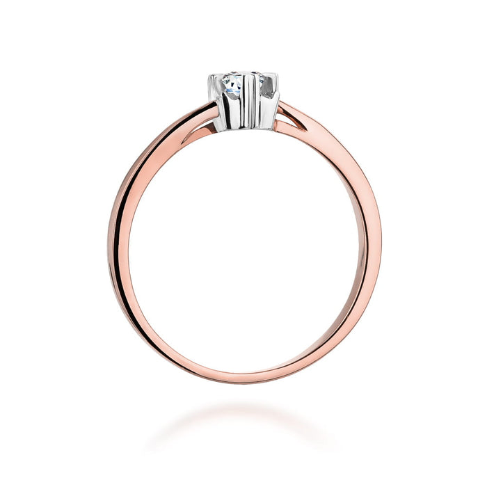 Inel Aur 14K cu Diamant Natural 0.10 ct