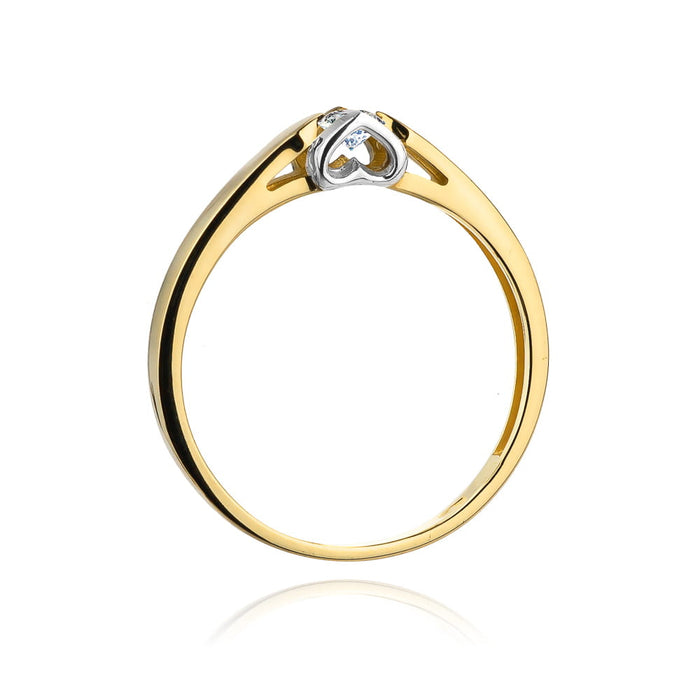 Inel Aur 14K W320 Diamant 0.04ct