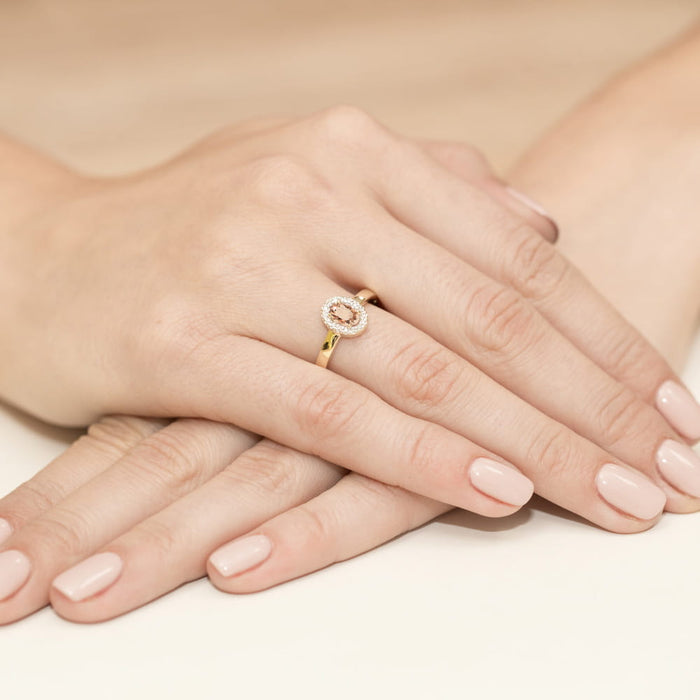 Inel Aur 14K W330 Morganit 0.40ct