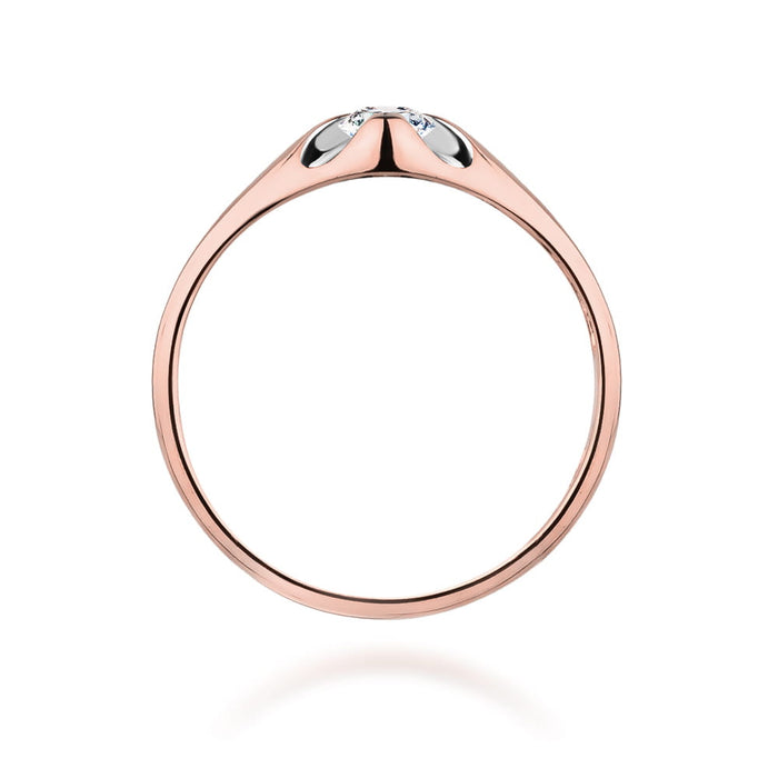 Inel Aur 14K cu Diamant Natural 0.10 ct