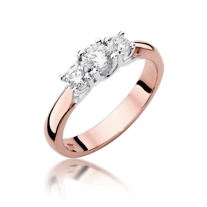 Inel Aur 14k cu Diamante Naturale 0.49 ct