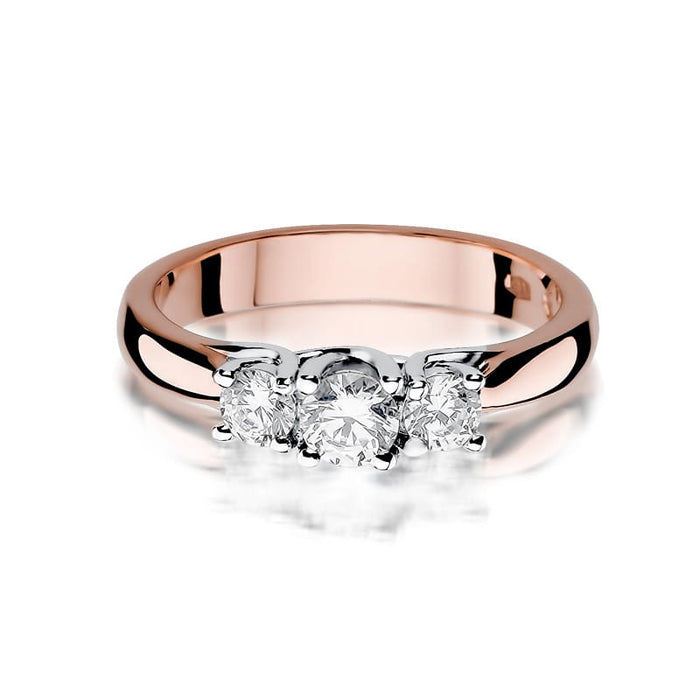 Inel Aur 14k cu Diamante Naturale 0.49 ct