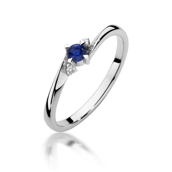 Inel Aur 14K W346 Safir 0.15ct