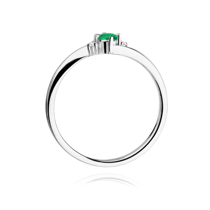 Inel Aur 14K W346 Smarald 0.15ct