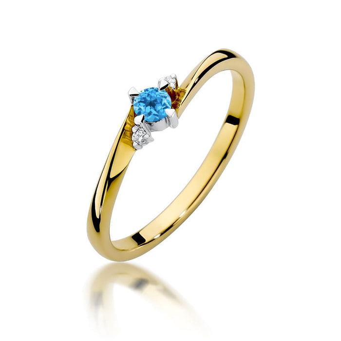 Inel Aur 14K W346 Topaz 0.15ct