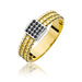 Inel Aur 14K W353 Diamante Negre 0.08ct