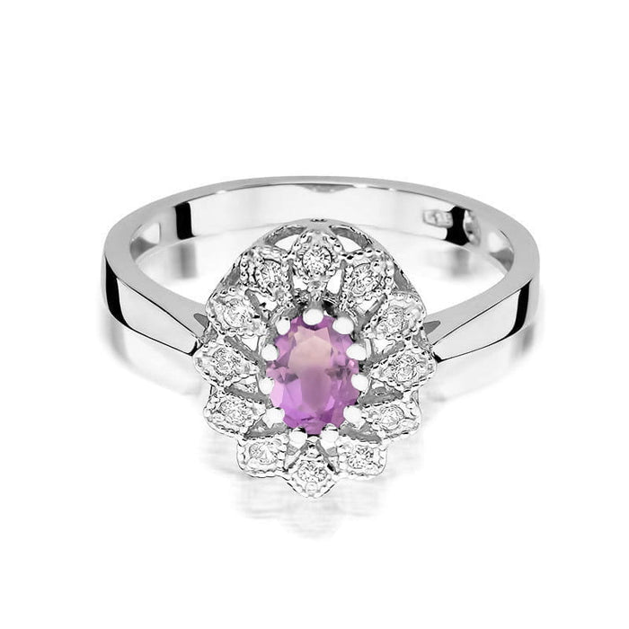 Inel Aur 14K W354 Ametist 0.40ct