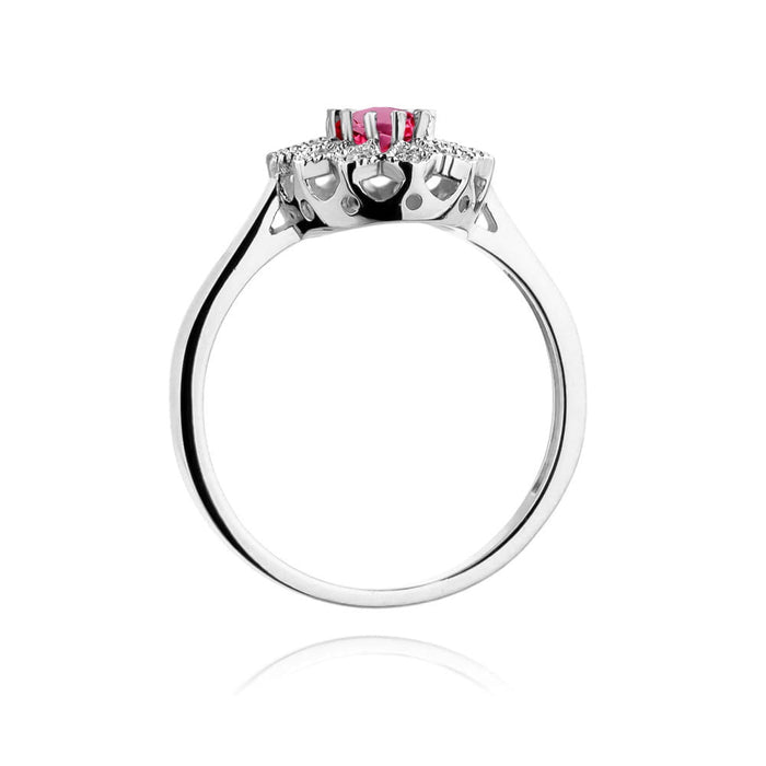 Inel Aur 14K W354 Rodolit 0.50ct