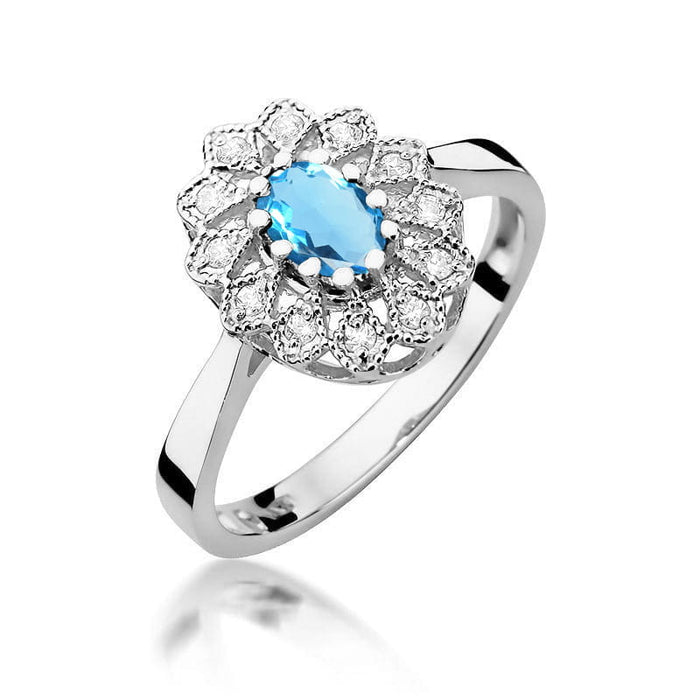 Inel Aur 14K W354 Topaz 0.50ct