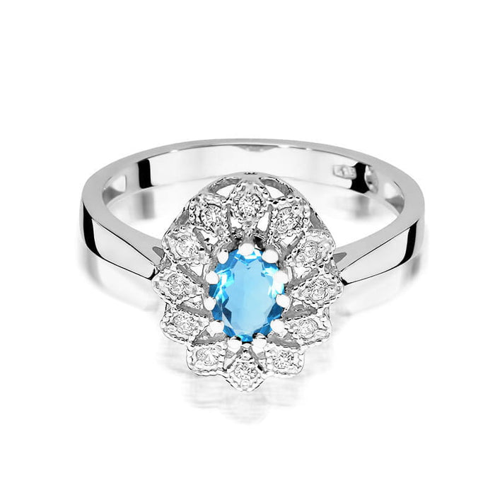 Inel Aur 14K W354 Topaz 0.50ct