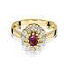 Inel Aur 14K W354 Rodolit 0.50ct