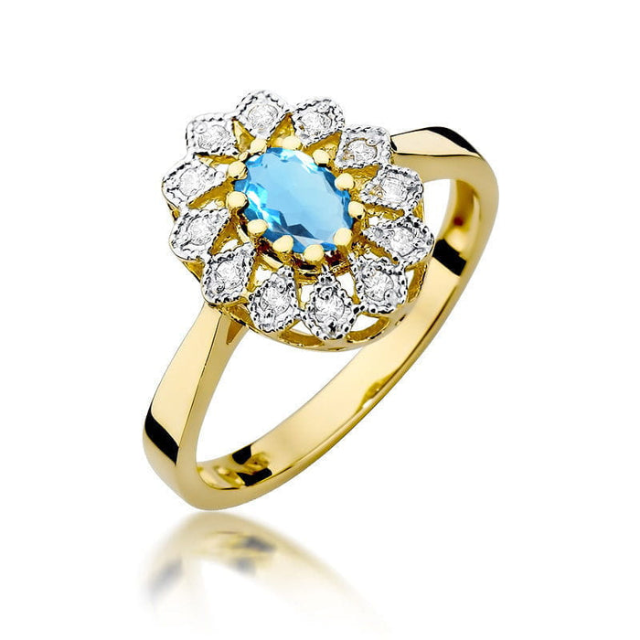 Inel Aur 14K W354 Topaz 0.50ct