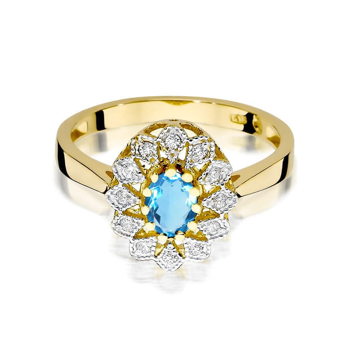 Inel Aur 14K W354 Topaz 0.50ct