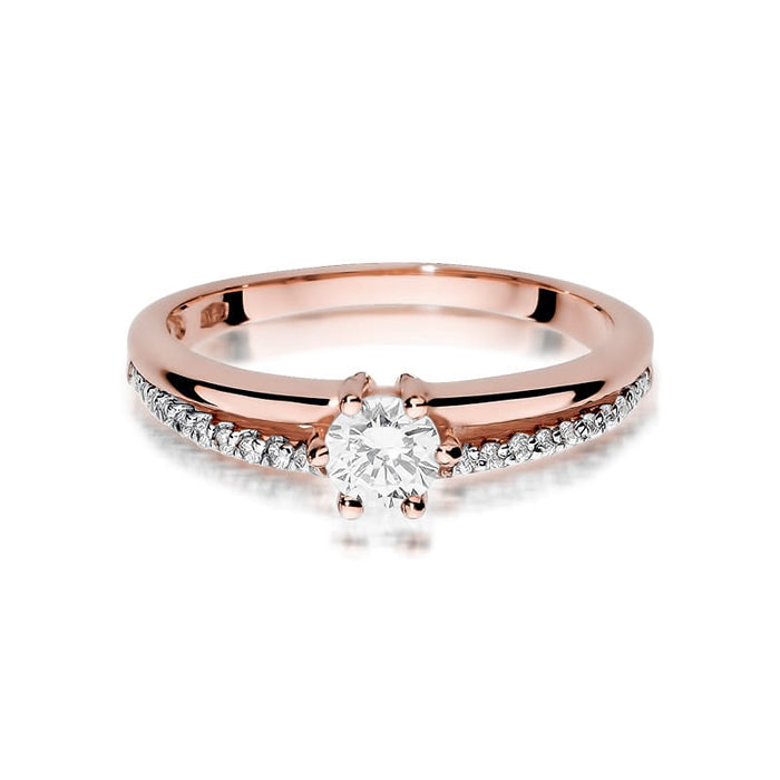 Inel Aur 14k cu Diamante Naturale 0.40 ct