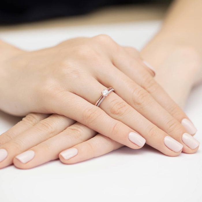 Inel Aur 14k cu Diamante Naturale 0.40 ct