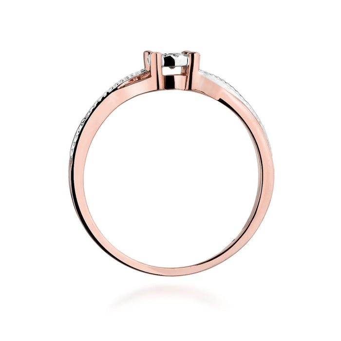 Inel Aur 14k cu Diamant Natural 0.08 ct