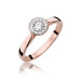 Inel Aur 14K cu Diamant Natural 0.22 ct