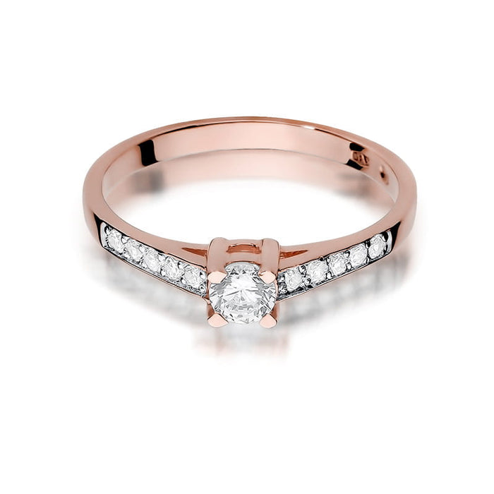 Inel Aur 14k cu Diamante Naturale 0.44 ct