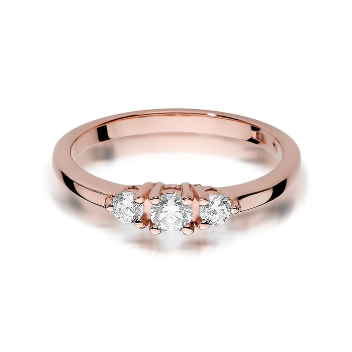 Inel Aur 14k cu Diamant Natural 0.33 ct