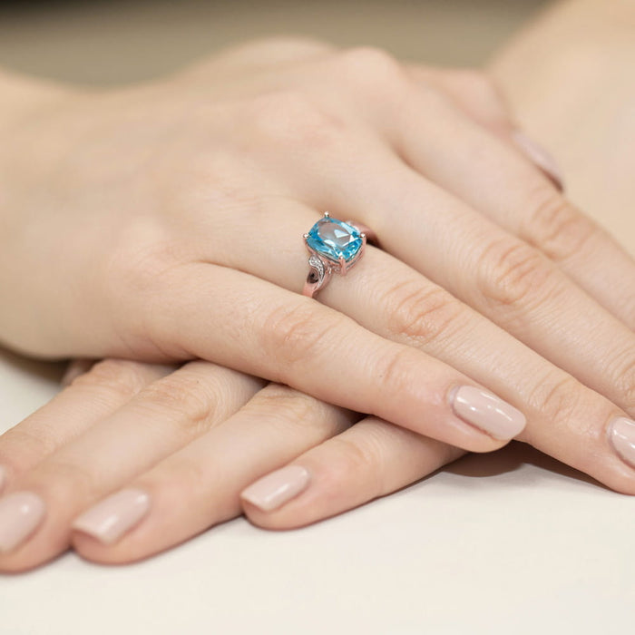 Inel Aur 14K cu Topaz 2.40 ct