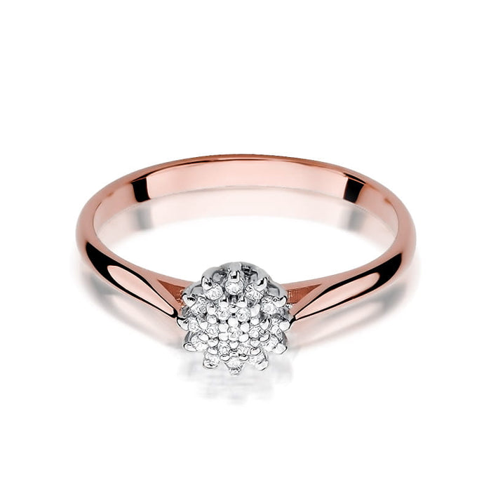 Inel Aur 14K cu Diamant Natural 0.10 ct