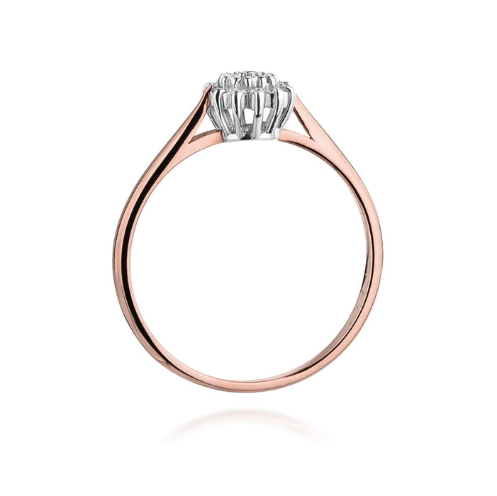 Inel Aur 14K cu Diamant Natural 0.10 ct