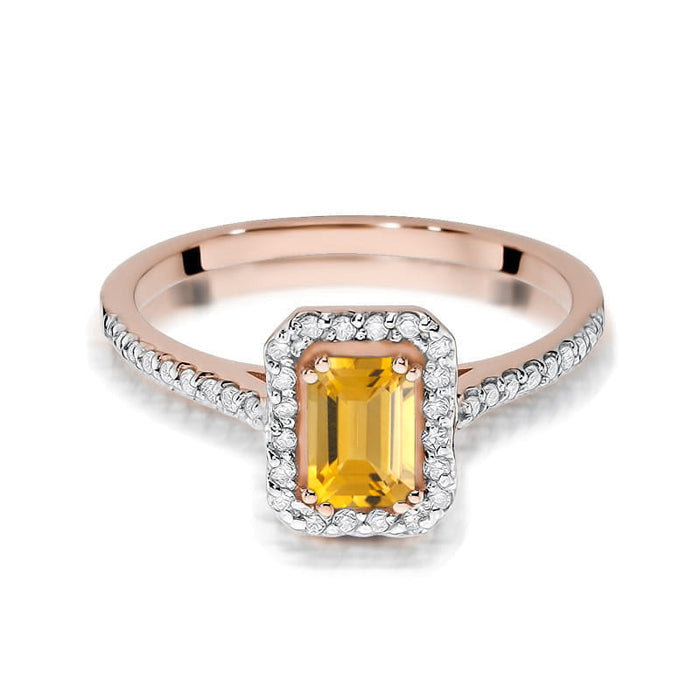 Inel Aur 14K W403 Citrin 0.60ct