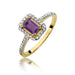 Inel Aur 14K W403 Ametist 0.50ct