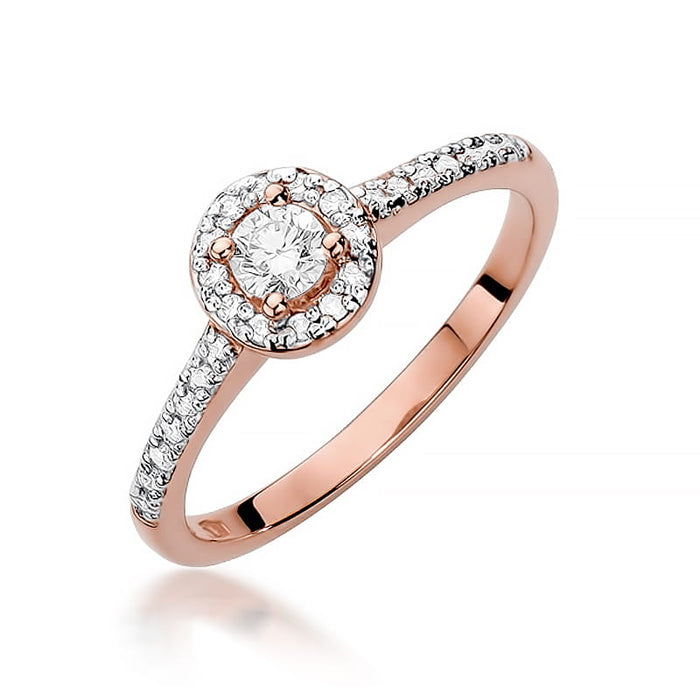 Inel Aur 14K cu Diamante Naturale 0.28 ct