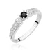 Inel Aur 14K W411 Diamant Negru 0.12ct