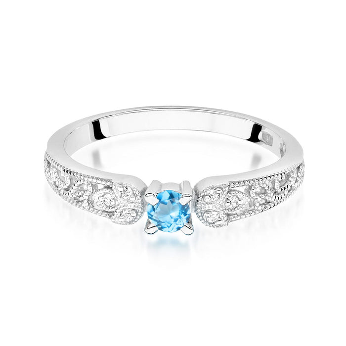 Inel Aur 14K W411 Topaz 0.15ct