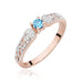 Inel Aur 14K W411 Topaz 0.15ct