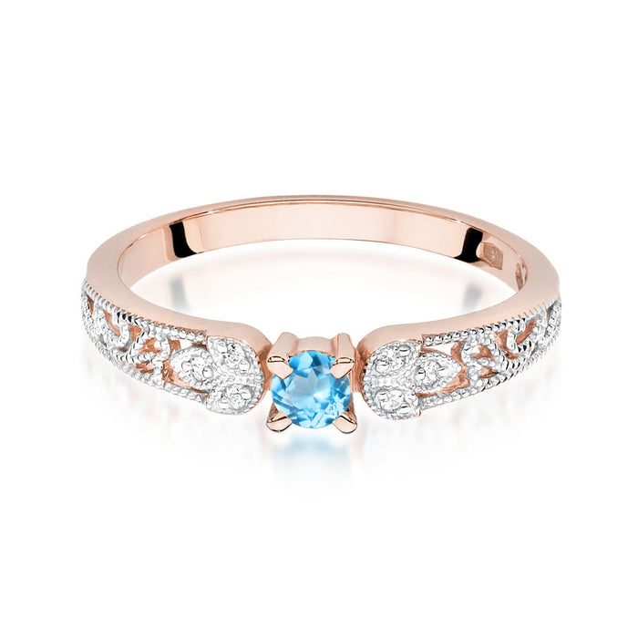 Inel Aur 14K W411 Topaz 0.15ct