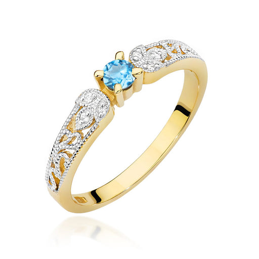 Inel Aur 14K W411 Topaz 0.15ct