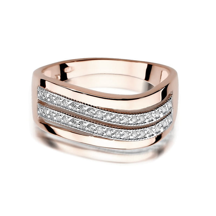 Inel Aur 14K cu Diamant Natural 0.18 ct