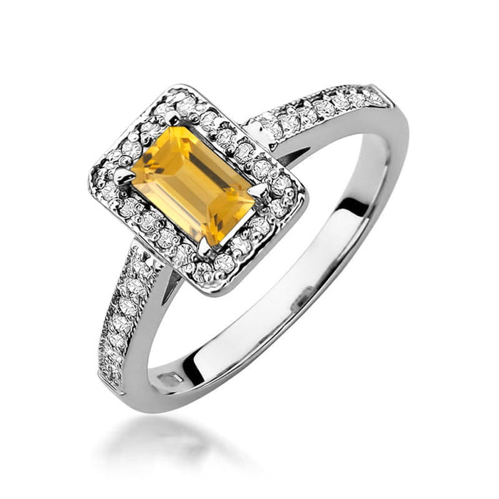 Inel Aur 14K W422 Citrin 0.60ct