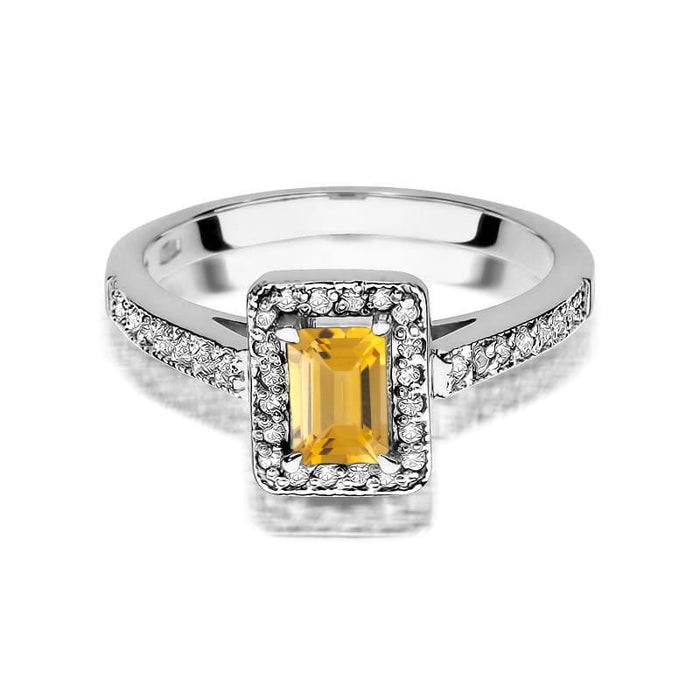 Inel Aur 14K W422 Citrin 0.60ct