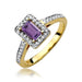 Inel Aur 14K W422 Ametist 0.50ct