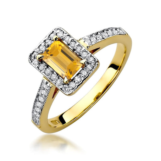 Inel Aur 14K W422 Citrin 0.60ct