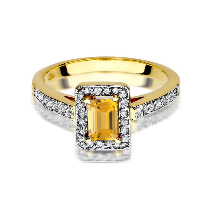 Inel Aur 14K W422 Citrin 0.60ct