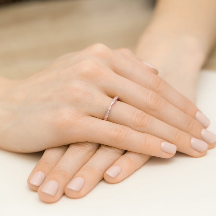 Inel Aur 14K cu Diamant Natural 0.10 ct