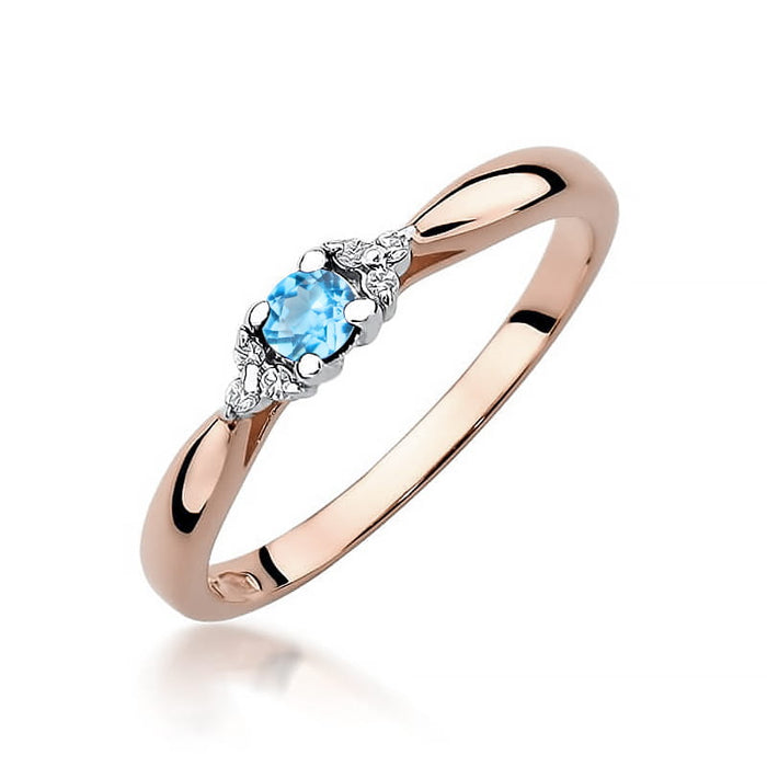 Inel Aur 14K W428 Topaz 0.15ct