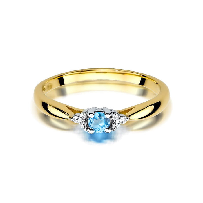 Inel Aur 14K W428 Topaz 0.15ct